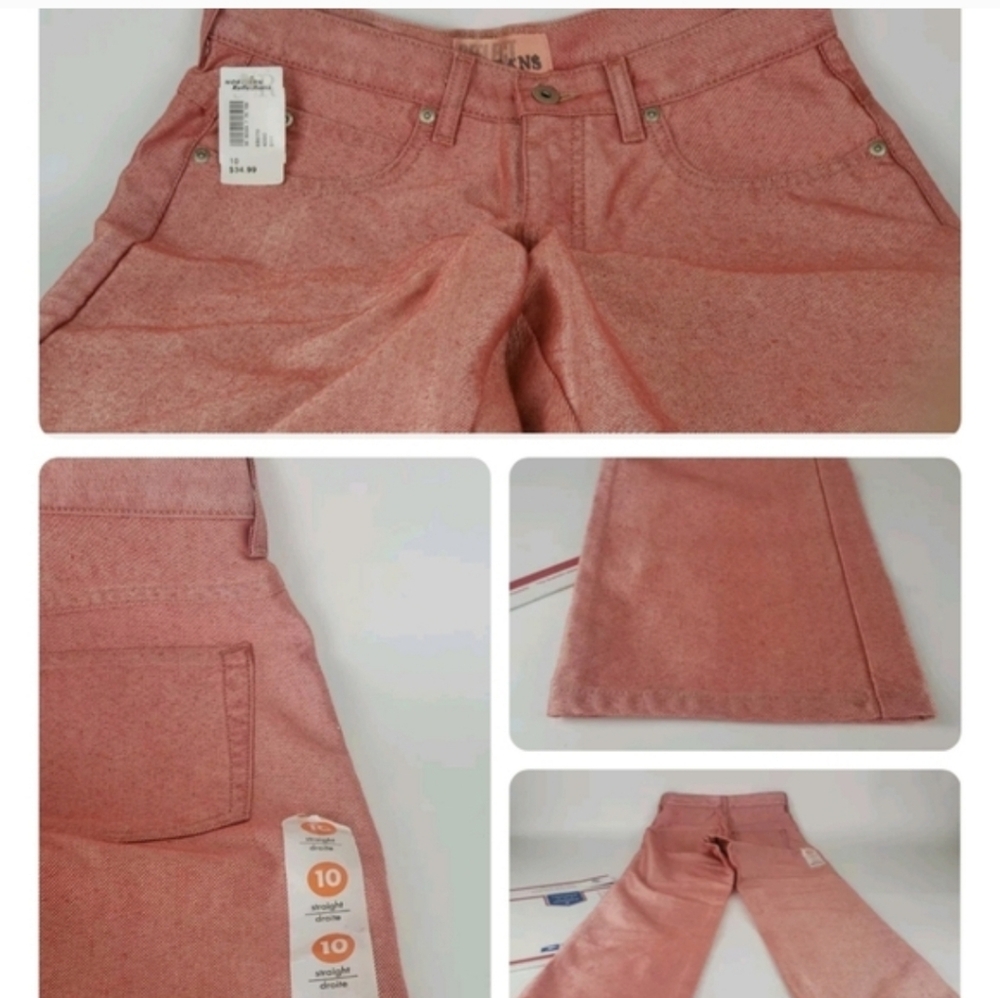 Womens Sz 10 Red Shimmery Pants